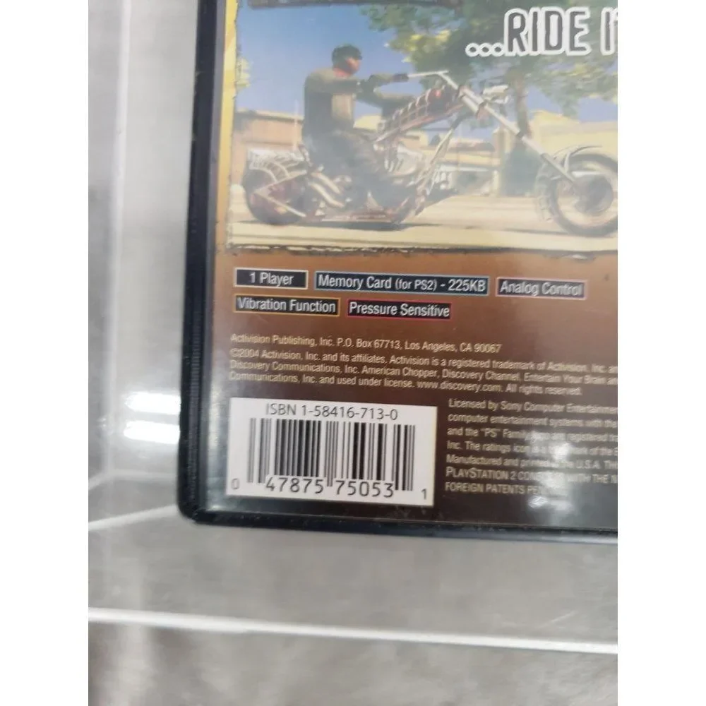 American Chopper (Sony PlayStation 2 PS2,‎ 2004) Disc with Manual